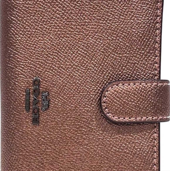 Coach Metallic Rose Gold Purse and Wallet Set - Picture 9 of 14